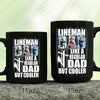 76734-Lineman Dad Regular But cooler Gift From Children Personalized Mug H0