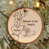 55067-Personalized Dachshund Memorial Christmas Ornament, Loss Of Dog Ornament, Forever In Our Hearts Ornament H1