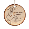 55066-Personalized Dachshund Memorial Christmas Ornament, Loss Of Dog Ornament, Forever In Our Hearts Ornament H0