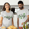 St. Patrick&#39;s Day Lucky Pregnancy Matching T-shirt Gift for Married Couple