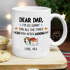 Personalized Funny Gift For Dog Dad Custom Name Dog Lovers Mug