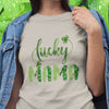 St Patrick&#39;s Day Mom Lucky Mama Green Shamrock TShirt