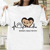 Dog Heartbeat Shirt Dog Mom Custom Photo Personalized Shirt