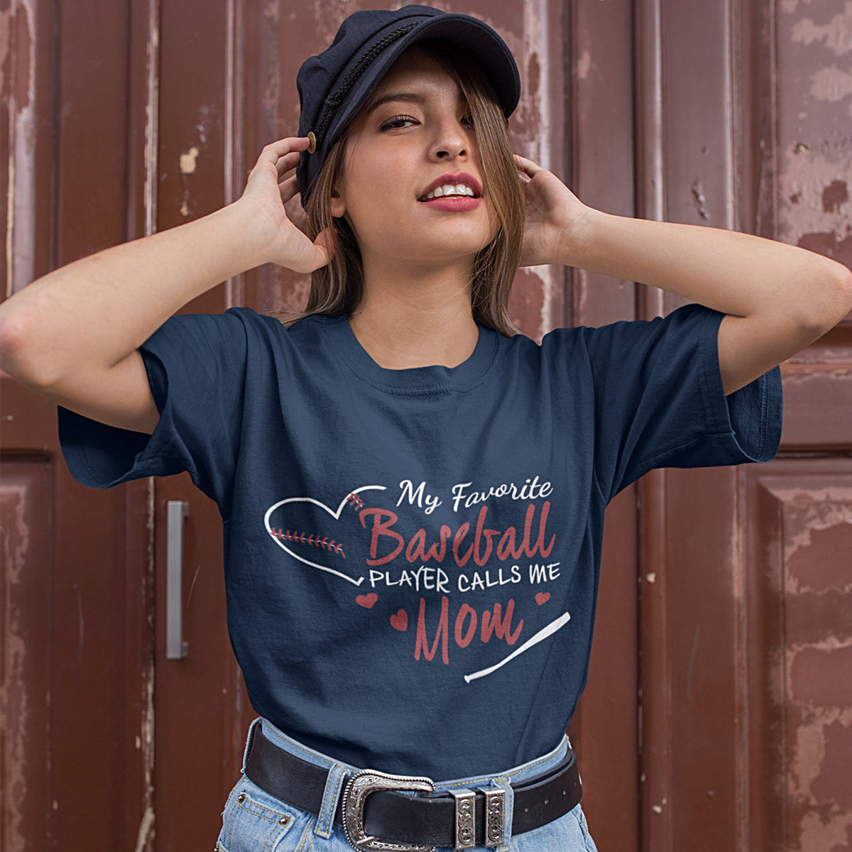 My Favorite Baseball Player Calls Me Mom Shirt, Sports Mom Shirt