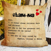 Grandma GlamMa Definition Personalized Pillow