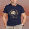 DadHusband Father Protector Brown Bear Shirt Gift For Dad