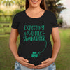 St. Patrick&#39;s Day Expecting Mom Expecting A Little Shamrock TShirt