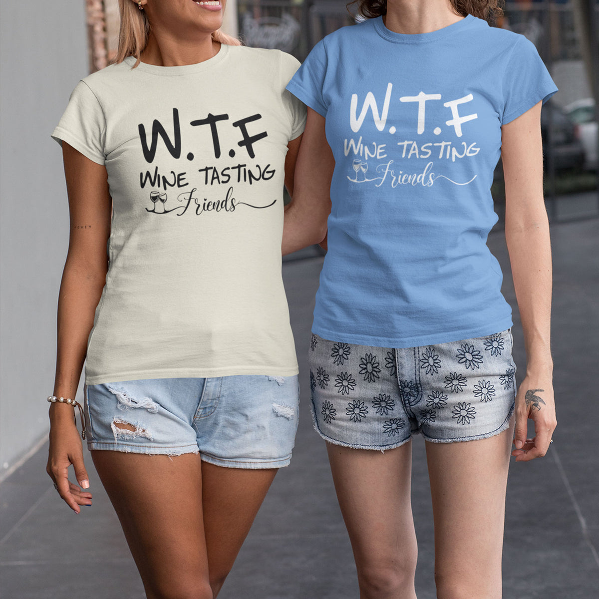 Best Friend WTF Wine Tasting Funny TShirt