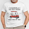 Golfing Father Best Dad By Par Funny Personalized Shirt