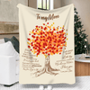 I Love You Maple Tree Mom Blanket
