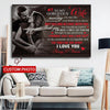 Personalized Gift For Wife To My Gorgeous Wife I Promise I Will Love You Horizontal Canvas