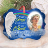 Your Wings Were Ready Angel Wings Personalized Memorial Photo Ornament