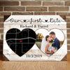 Anniversary Couple Street Map Heart Meaningful Personalized Photo Canvas