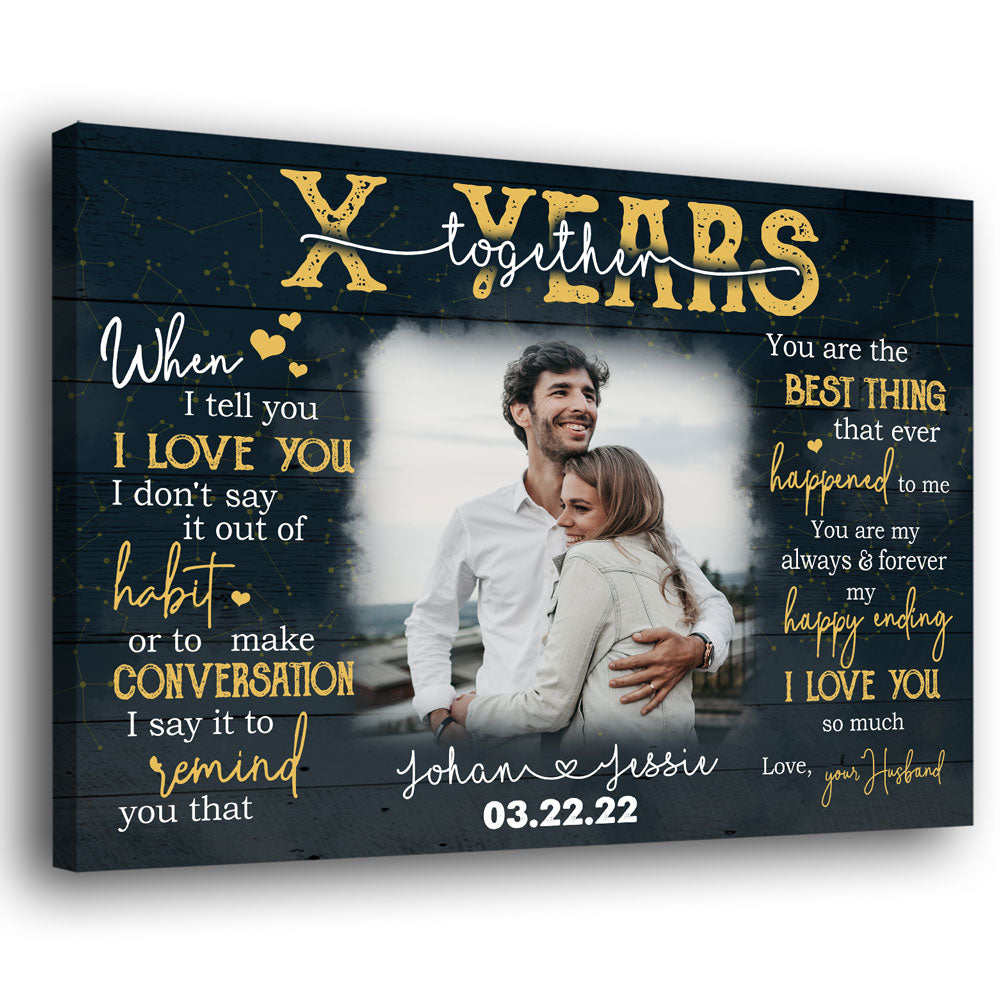 Personalized Gifts for Boyfriend, Wedding Anniversary Gifts For Him, You  Will Forever Be My Always Picture Frame