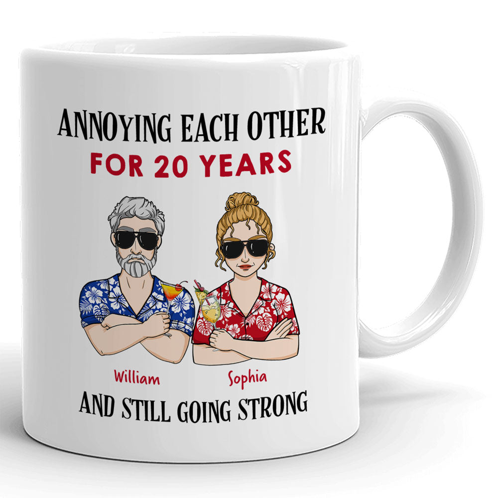 Annoying Each Other Funny Old Couple Anniversary Personalized Mug