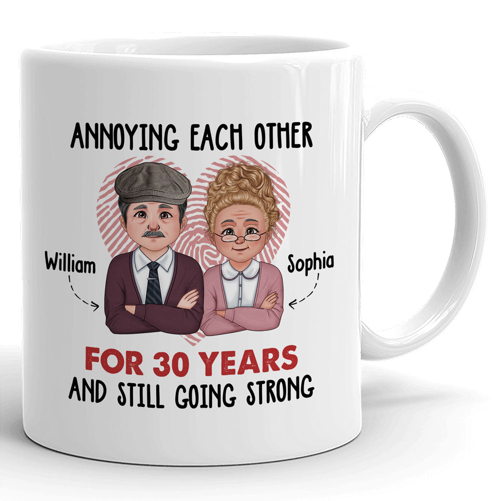 Annoying Each Other For Year Funny Couple Anniversary Personalized Mug