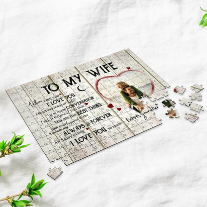 Personalized Gift For Wife From Husband To My Wife When I Tell You I Love You Puzzle