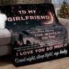 Gift For Girlfriend You Mean The World To Me Blanket