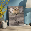 Personalized Gift for Dog Lover When Tomorow Start Without Me Memorial Canvas