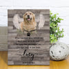 Personalized Gift for Dog Lover When Tomorow Start Without Me Memorial Canvas