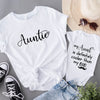 Auntie And Niece Funny Matching T-Shirt Onesie Gift For Aunt and Baby