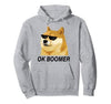 Ok Boomer Doge Face Funny Hoodie