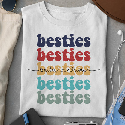 BFF Best Friend Besties Funny Personalized Shirt