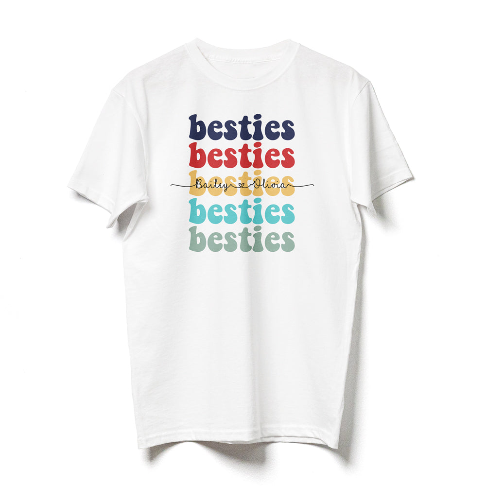 BFF Best Friend Besties Funny Personalized Shirt