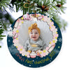 Baby&#39;s First Christmas Photo Ornament Personalized Gift For Baby