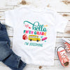 Back To School Hello Fifth Grade Funny Personalized Shirt