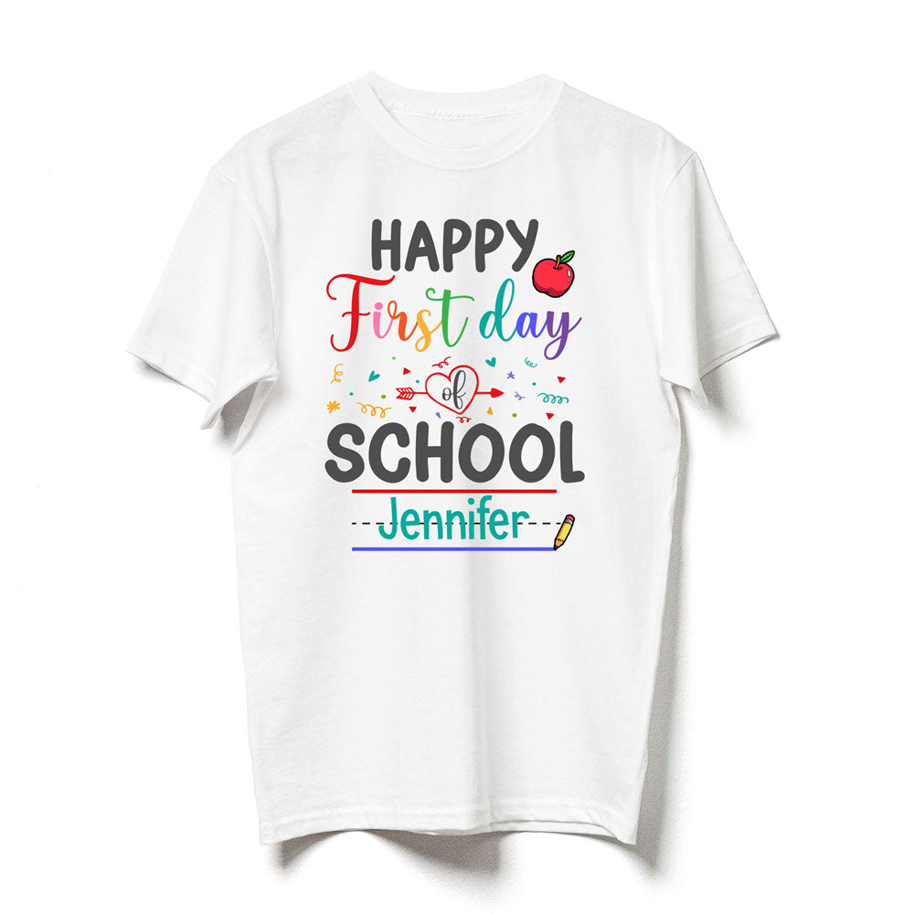 Back To School Hello First Day Funny Personalized Shirt