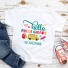 Back To School Hello First Grade Funny Personalized Shirt