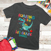 Back To School Roaring Into First Grade Funny Personalized Shirt