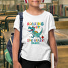 Back To School Roaring Into Second Grade Funny Personalized Shirt