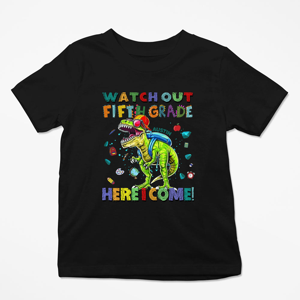 Back To School Watch Out Fifth Grade Funny Personalized Shirt
