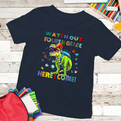Back To School Watch Out Fourth Grade Funny Personalized Shirt