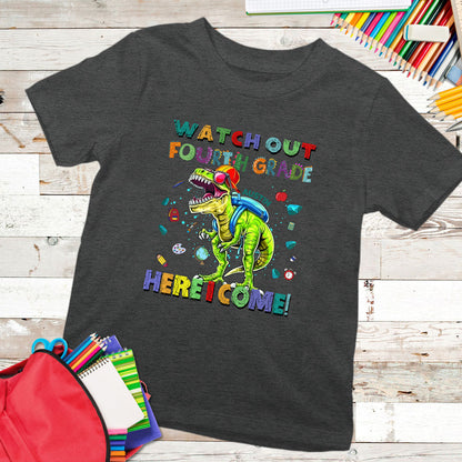 Back To School Watch Out Fourth Grade Funny Personalized Shirt