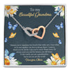 Grandma Daisy Meaningful Personalized Necklace With Message Card