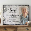 Personalized Memorial Gift Because Someone We Love Is In Heaven Memorial Canvas