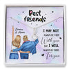 Best Friend Bestie Be With You Personalized Necklace Card