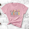 Best Friend Bestie Flower Funny Personalized Shirt