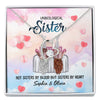 Best Friend Bestie Unbiological Sister Meaningful Personalized Necklace Card