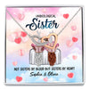 Best Friend Bestie Unbiological Sister Meaningful Personalized Necklace Card