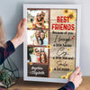 Best Friend Because Of You I Laugh Cry Sunflower Personalized Poster