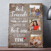 Best Friends Are Hard To Find Meaningful Personalized Canvas For Best Friends
