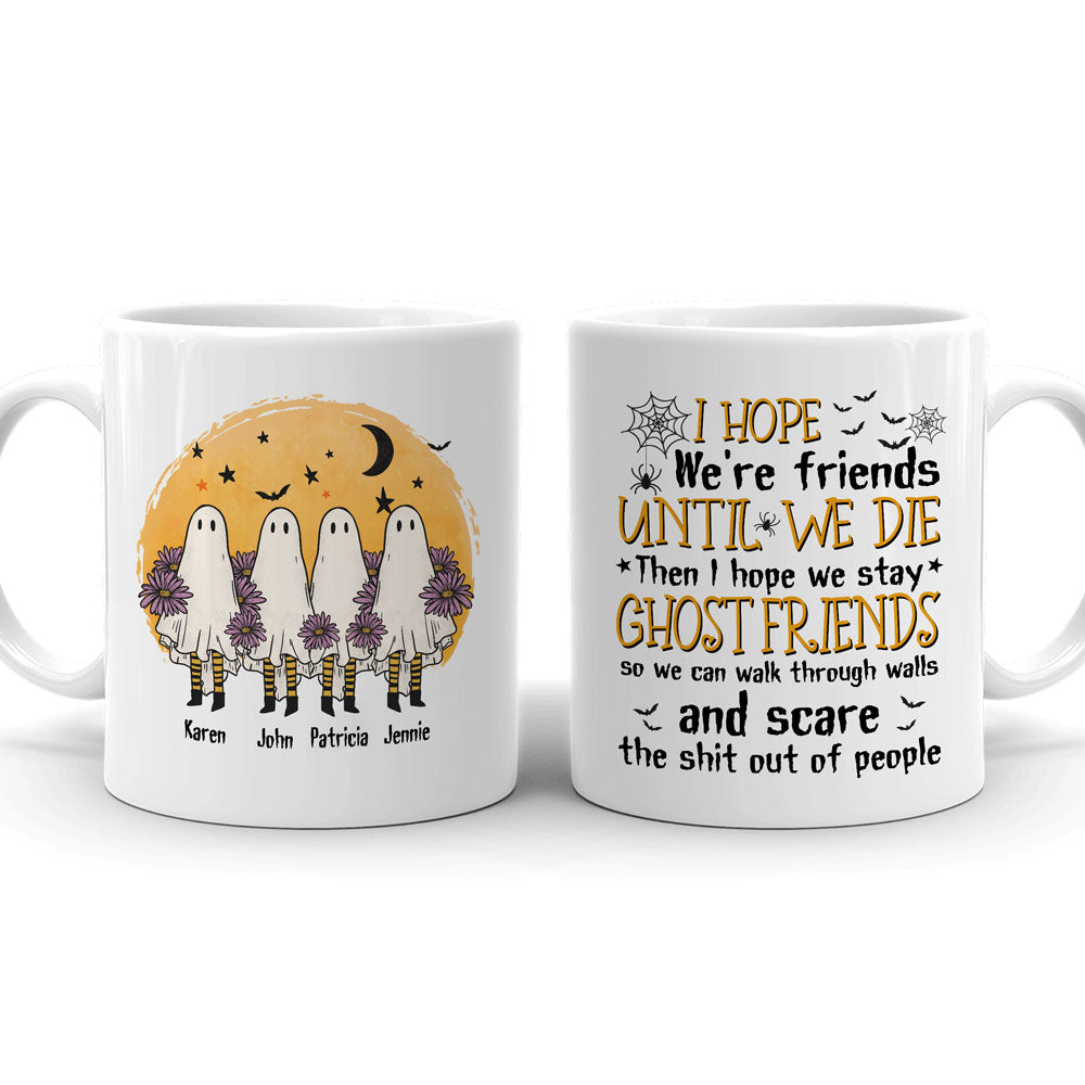 Best Friends BFF Ghost Friends Funny Friendship Personalized Mug