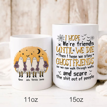 Best Friends BFF Ghost Friends Funny Friendship Personalized Mug