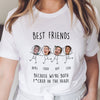 Best Friends Bestie F Head Funny Photo Personalized Shirt