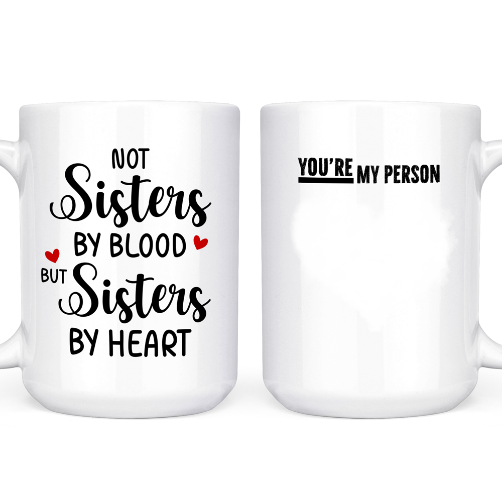 76677-Best Friends Bestie Sister By Heart Funny Personalized Mug H0