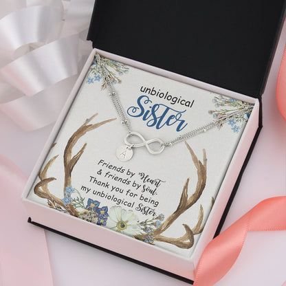 Gift For Unbiological Sister Best friend Bracelet With Charm Infinity Bracelets